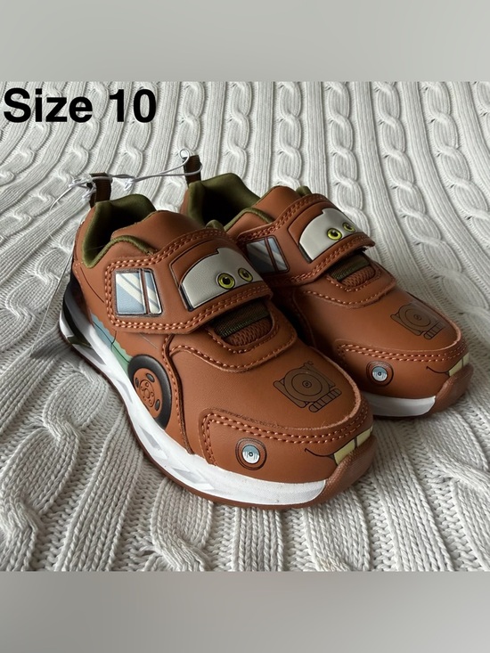 Disney Other - Disney Pixar Cars Tow Mater Sneakers 10 Toddler Boys Shoes Kachow 95 Race Ready